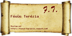 Fésüs Terézia névjegykártya